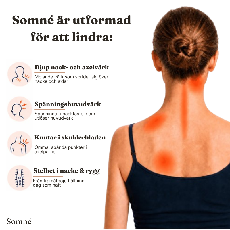 SOMNÉ® Nackavlastande Konturkudde - Sidosovarens kudde för nacke & axlar