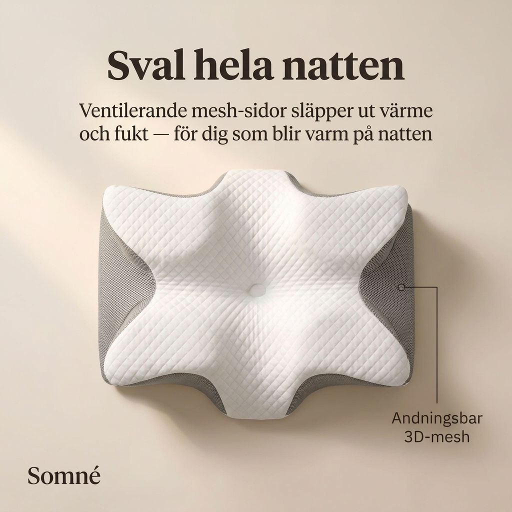 SOMNÉ® Nackavlastande Konturkudde - Sidosovarens kudde för nacke & axlar